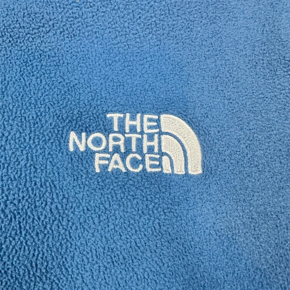 The North Face TKA 100 Glacier Blue Quarter Zip Fleece Pullover Mens Small F15
